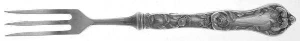 Les Cinq Fleurs (Sterling, 1900, No Monos) Individual Silverplate Prong Bird Fork