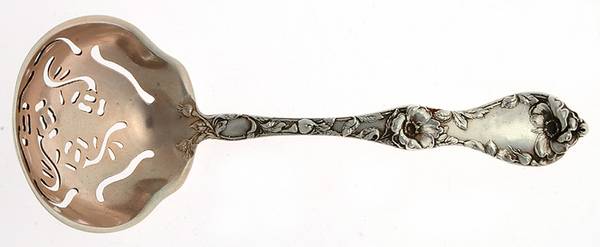 Les Cinq Fleurs (Sterling, 1900, No Monos) Small Sugar Sifter