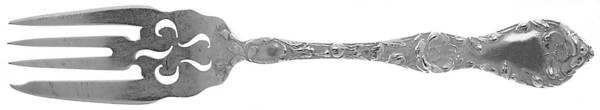 Les Cinq Fleurs (Sterling, 1900, No Monos) Pastry Fork