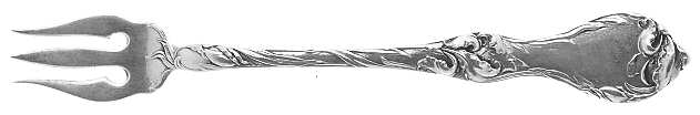 Les Cinq Fleurs (Sterling, 1900, No Monos) Oyster Fork