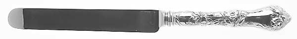 Les Cinq Fleurs (Sterling, 1900, No Monos) Blunt Hollow Knife with Bolster