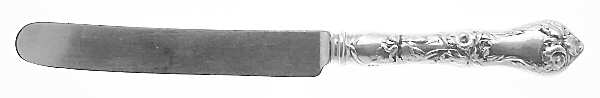 Les Cinq Fleurs (Sterling, 1900, No Monos) Old French Hollow Knife with Bolster