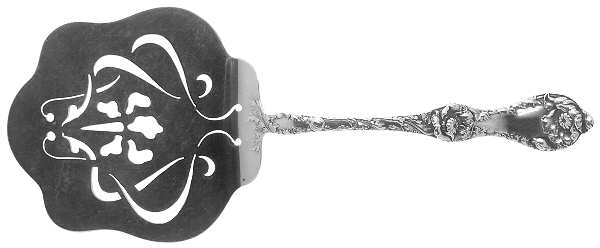 Les Cinq Fleurs (Sterling, 1900, No Monos) Solid Toast Server