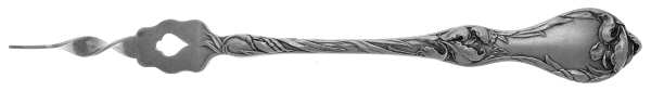 Les Cinq Fleurs (Sterling, 1900, No Monos) 1 Twisted Tine Butter Pick