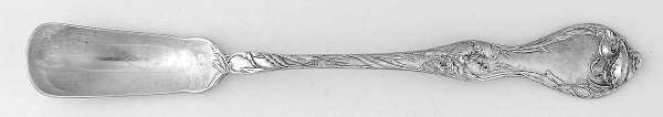 Les Cinq Fleurs (Sterling, 1900, No Monos) Large Horseradish Serving Spoon