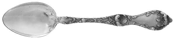 Les Cinq Fleurs (Sterling, 1900, No Monos) Demitasse Spoon