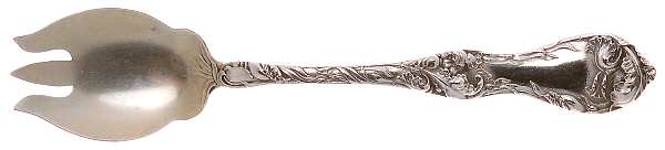 Les Cinq Fleurs (Sterling, 1900, No Monos) Ice Cream Fork