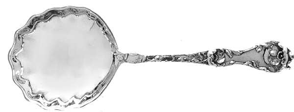 Les Cinq Fleurs (Sterling, 1900, No Monos) Solid Bon Bon Spoon
