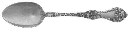 Les Cinq Fleurs (Sterling, 1900, No Monos) Dessert/Oval Soup Spoon