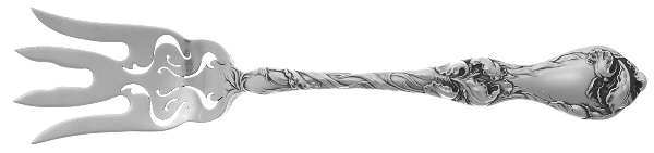 Les Cinq Fleurs (Sterling, 1900, No Monos) Large Chipped Beef Fork