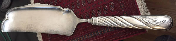 Le Louvre (Silverplate, 1888) Hollow Handle Crumb Knife/Crumber Plated Blade