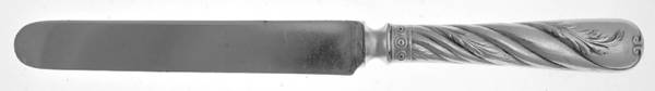 Le Louvre (Silverplate, 1888) Old French Solid Knife with Bolster