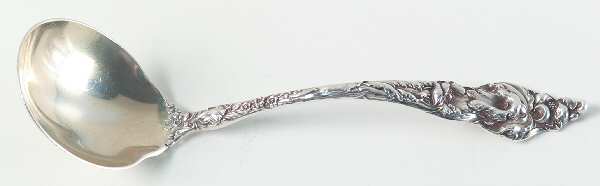 Les Six Fleurs (Sterling, 1901) Solid Piece Cream Ladle