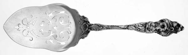 Les Six Fleurs (Sterling, 1901) Large Solid Pie Knife