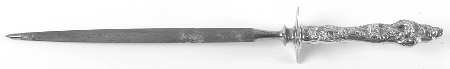 Les Six Fleurs (Sterling, 1901) Large Roast Steel Rod Knife Sharpener