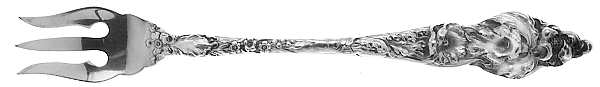 Les Six Fleurs (Sterling, 1901) Cocktail/Seafood Fork