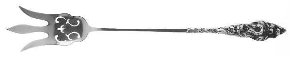 Les Six Fleurs (Sterling, 1901) Large Lettuce Serving Fork