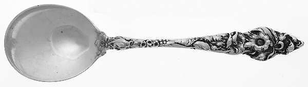 Les Six Fleurs (Sterling, 1901) Round Bowl Soup Spoon (Gumbo)