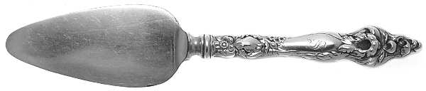 Les Six Fleurs (Sterling, 1901) Cheese Server with Silverplate Blade