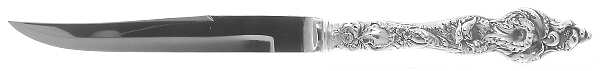 Les Six Fleurs (Sterling, 1901) Individual Steak Knife w/Bevel Blade
