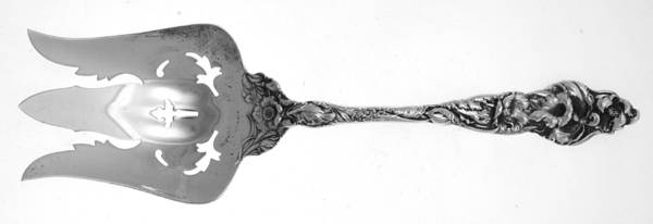 Les Six Fleurs (Sterling, 1901) Solid Salad Serving Fork