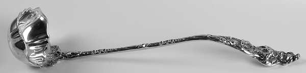 Les Six Fleurs (Sterling, 1901) Punch Ladle Solid Piece