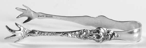 Les Six Fleurs (Sterling, 1901) Large Sugar Tongs
