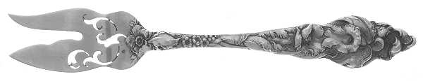 Les Six Fleurs (Sterling, 1901) Cheese Fork