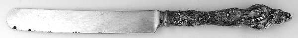 Les Six Fleurs (Sterling, 1901) Old French Table Knife with Bolster