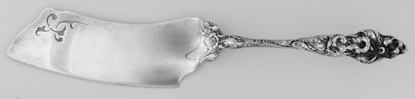 Les Six Fleurs (Sterling, 1901) Large Solid Ice Cream Slicer