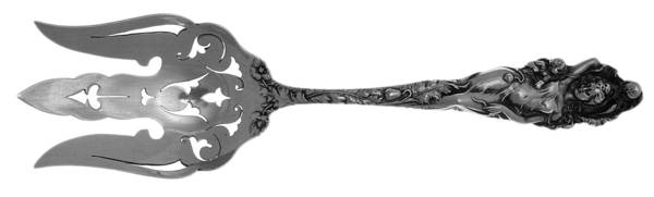 Love Disarmed (Sterling, 1899) Solid Salad Serving Fork