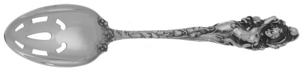 Love Disarmed (Sterling, 1899) Pierced Tablespoon (Serving Spoon)