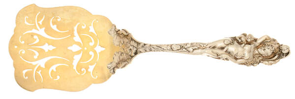 Love Disarmed (Sterling, 1899) Solid Toast Server