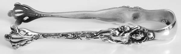 Love Disarmed (Sterling, 1899) Sugar Tongs