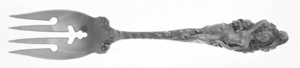 Love Disarmed (Sterling, 1899) Monogram Individual Salad Fork