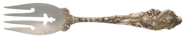 Love Disarmed (Sterling, 1899) Monogram Individual Salad Fork