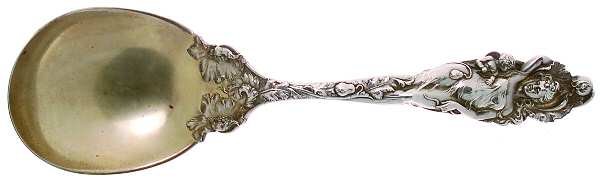 Love Disarmed (Sterling, 1899) Monogram Large Solid Berry/Casserole Spoon