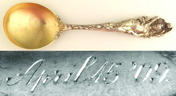 Love Disarmed (Sterling, 1899) Round Bowl Soup Spoon (Gumbo)