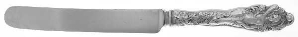 Love Disarmed (Sterling, 1899) Blunt Hollow Table Knife with Bolster