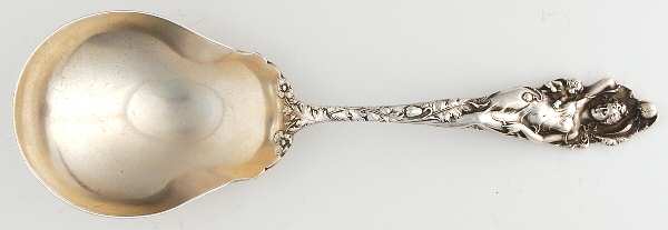 Love Disarmed (Sterling, 1899) Solid Salad Serving Spoon