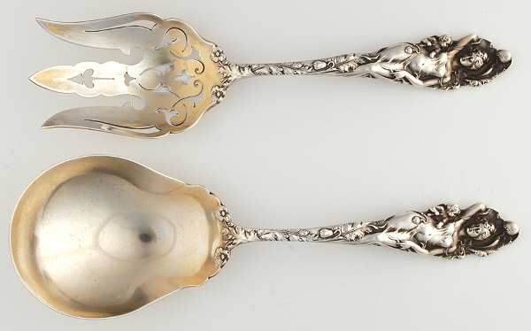 Love Disarmed (Sterling, 1899) (2 Pc) Solid Salad Set
