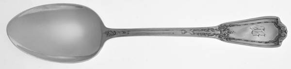 Louis XVI (Silverplate, 1926) Monogram Tablespoon (Serving Spoon)