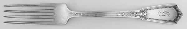 Louis XVI (Silverplate, 1926) Monogram Fork
