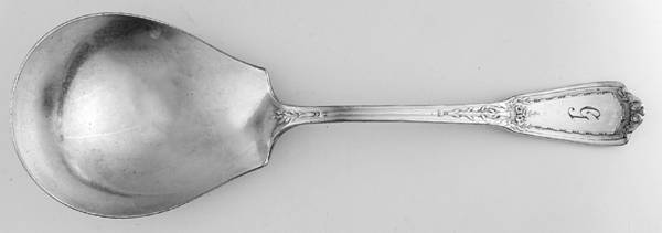 Louis XVI (Silverplate, 1926) Monogram Large Solid Berry/Casserole Spoon