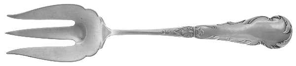 Luxembourg (Sterling, 1890, No Monograms) Solid Salad Serving Fork