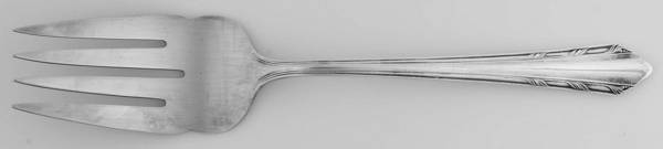 Madamoiselle (Silverplate) Large Solid Cold Meat Serving Fork