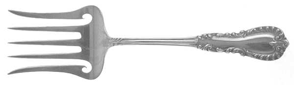 Majestic (Sterling, 1894) Large Solid Tined Sardine Serving Fork