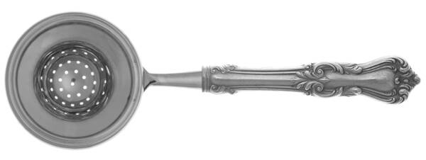 Marlborough (Sterling, 1906, No Monos) Tea Strainer Overcup Serving-Stainless Bowl HC