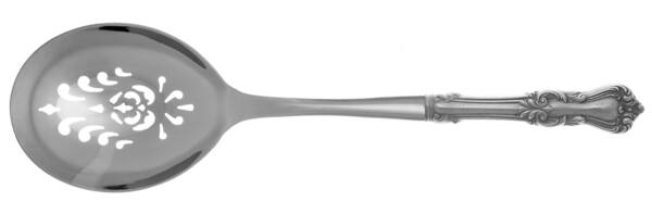 Marlborough (Sterling, 1906, No Monos) Casserole Spoon with Pierced Stainless Bowl HC