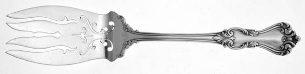 Marlborough (Sterling, 1906, No Monos) Large Solid Fish Serving Fork